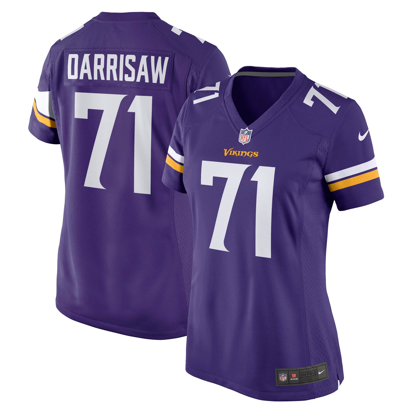 Christian Darrisaw Minnesota Vikings Nike Women's Game Jersey - Purple
