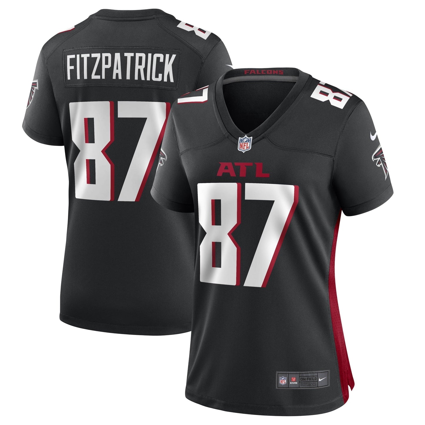 Women's Nike Black John FitzPatrick Atlanta Falcons Game Player Jersey