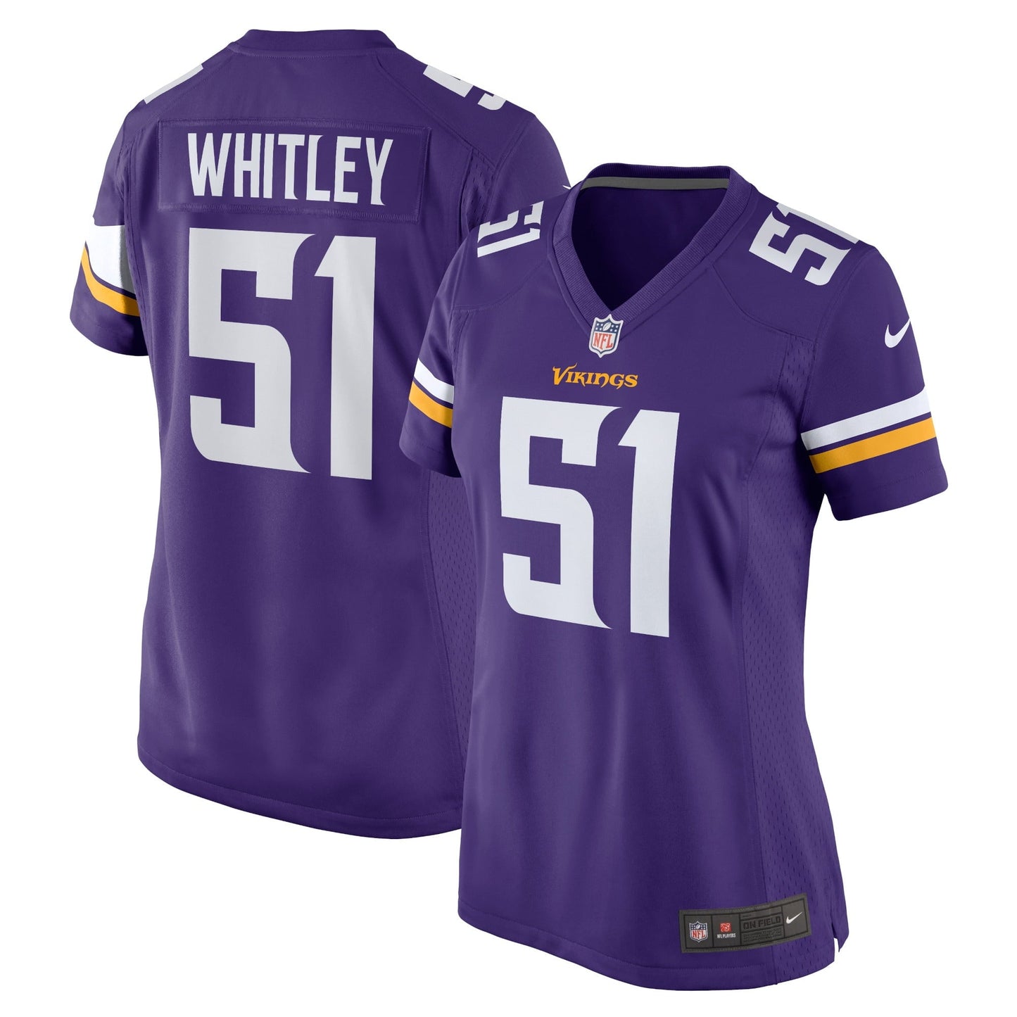 Women's Nike Benton Whitley Purple Minnesota Vikings Home Game Player Jersey