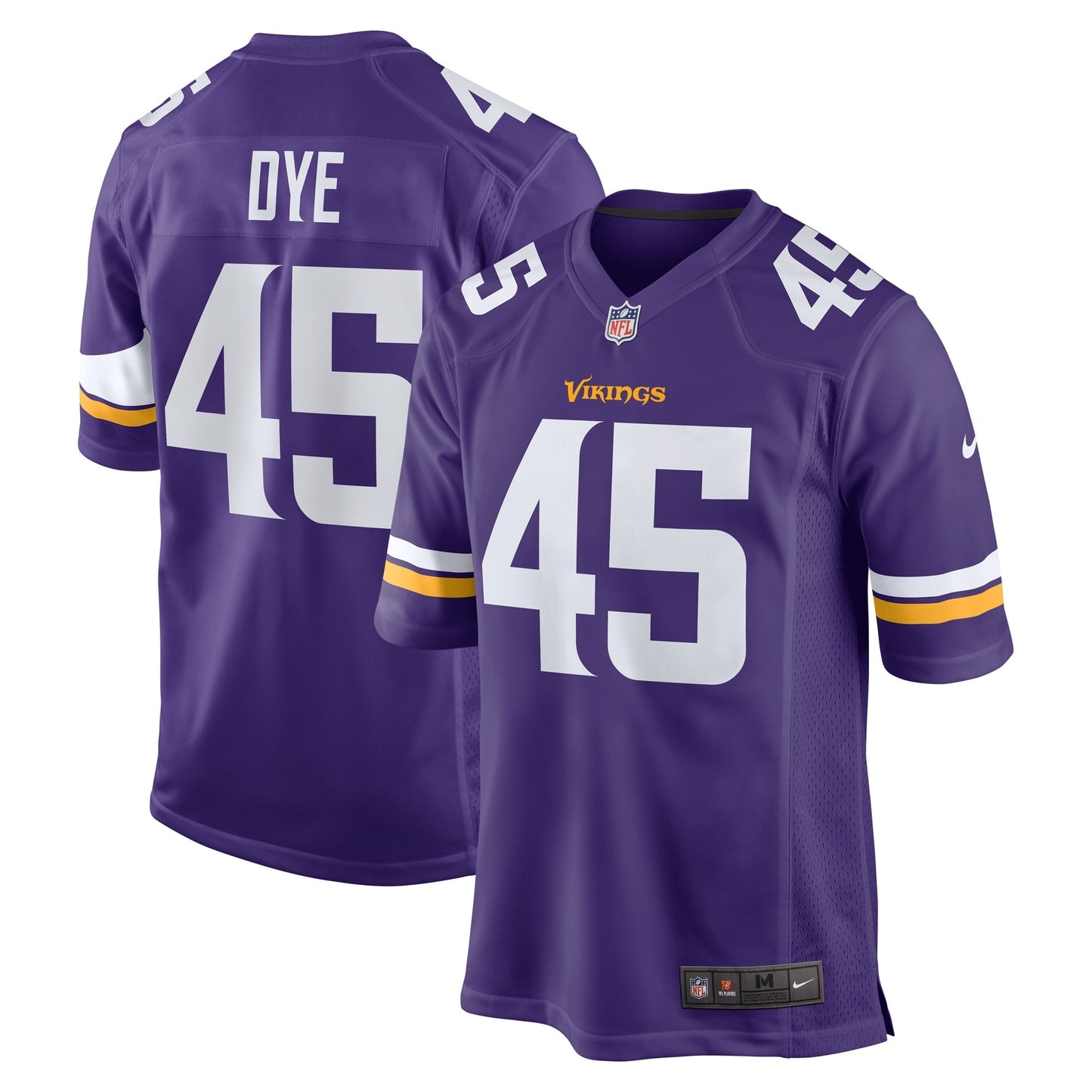 Men's Nike Troy Dye Purple Minnesota Vikings Game Jersey
