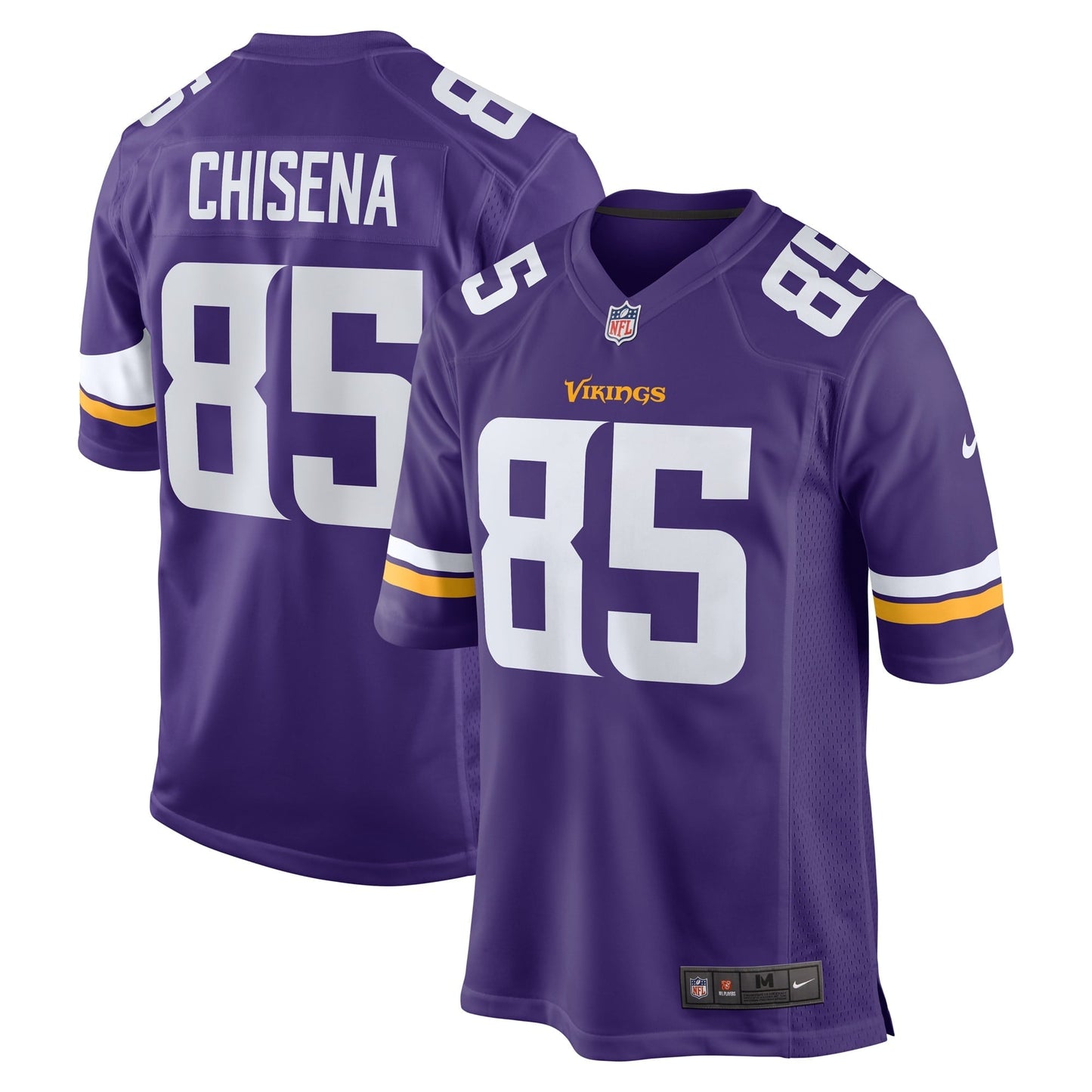 Men's Nike Dan Chisena Purple Minnesota Vikings Game Jersey