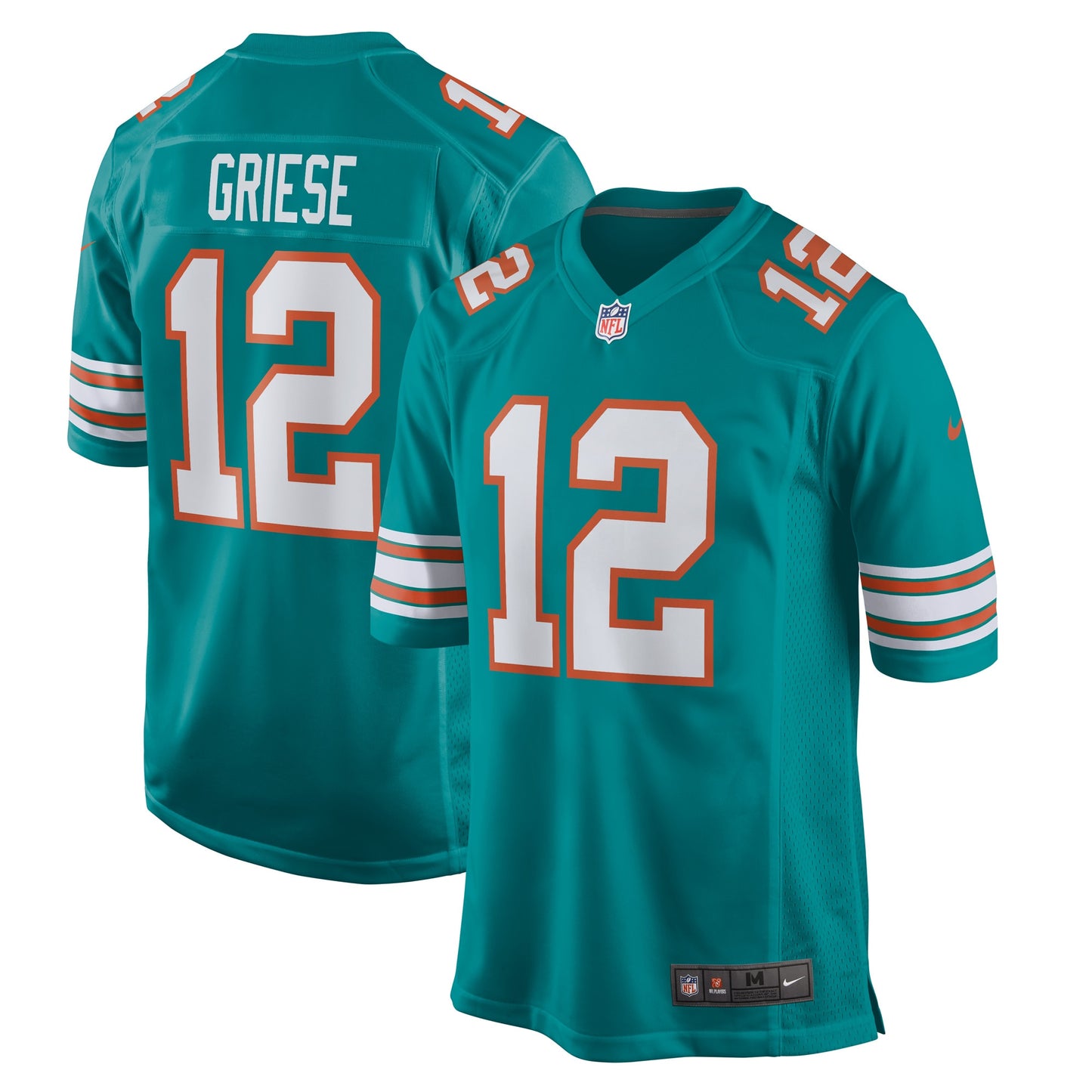 Bob Griese Miami Dolphins Nike Retired Player Jersey - Aqua