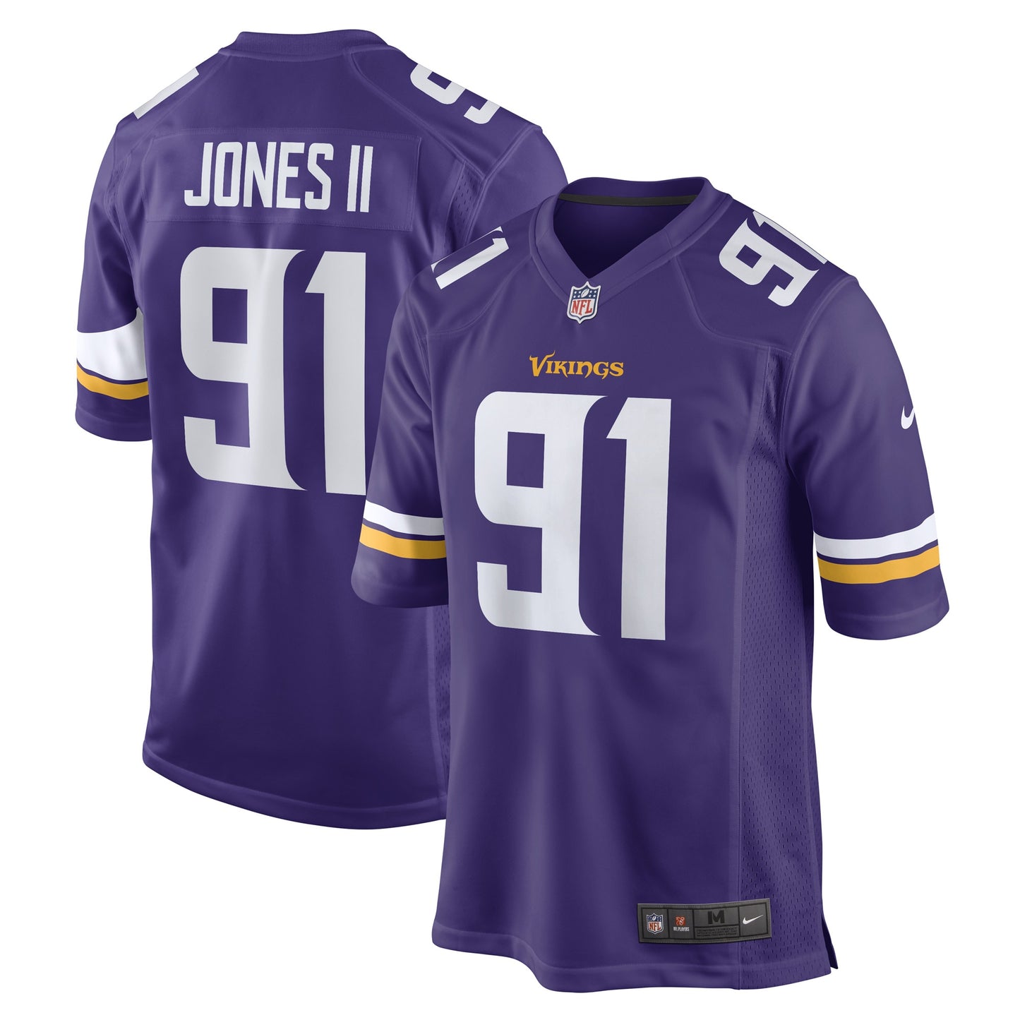 Patrick Jones II Minnesota Vikings Nike Team Game Player Jersey - Purple