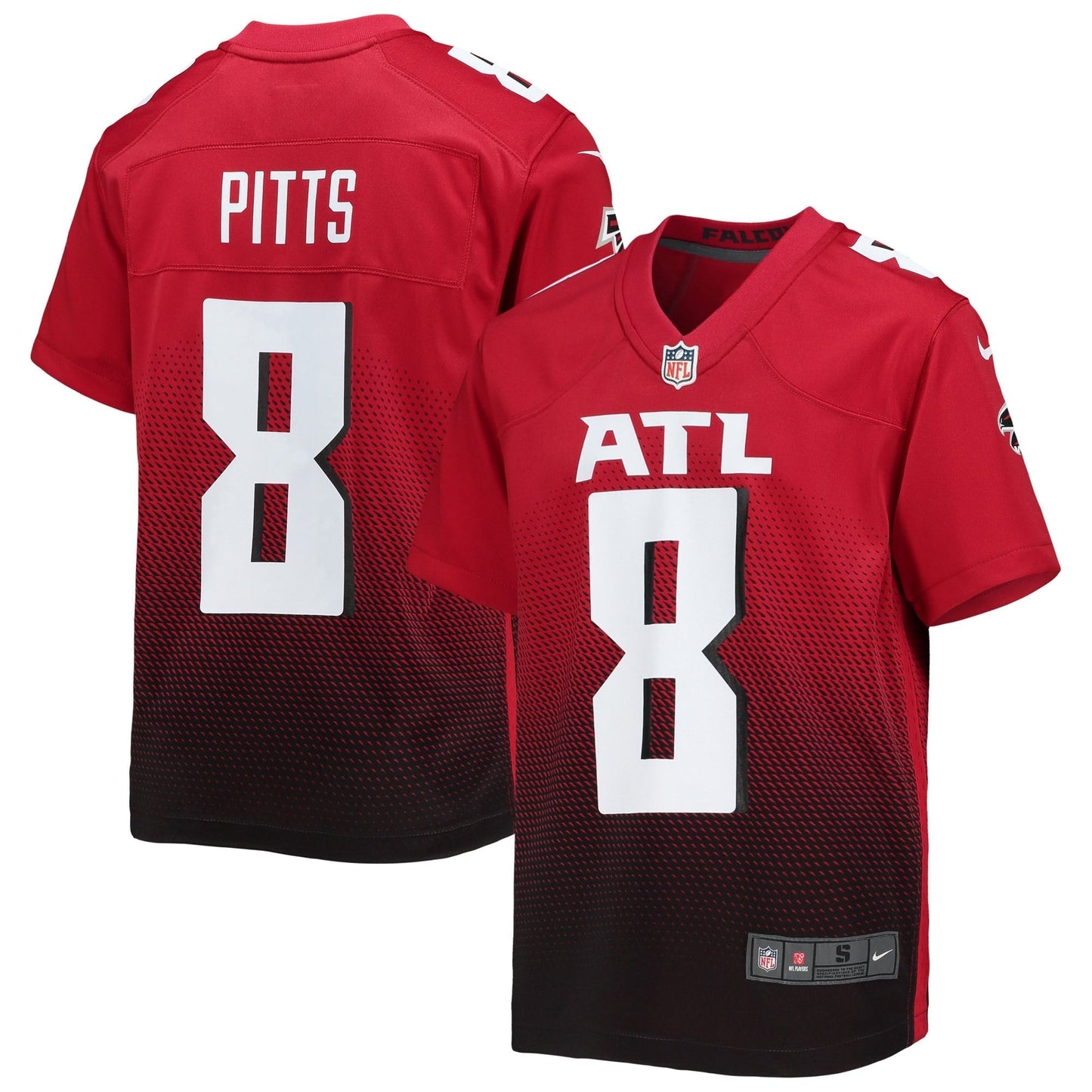 Youth Nike Kyle Pitts Red Atlanta Falcons Game Jersey