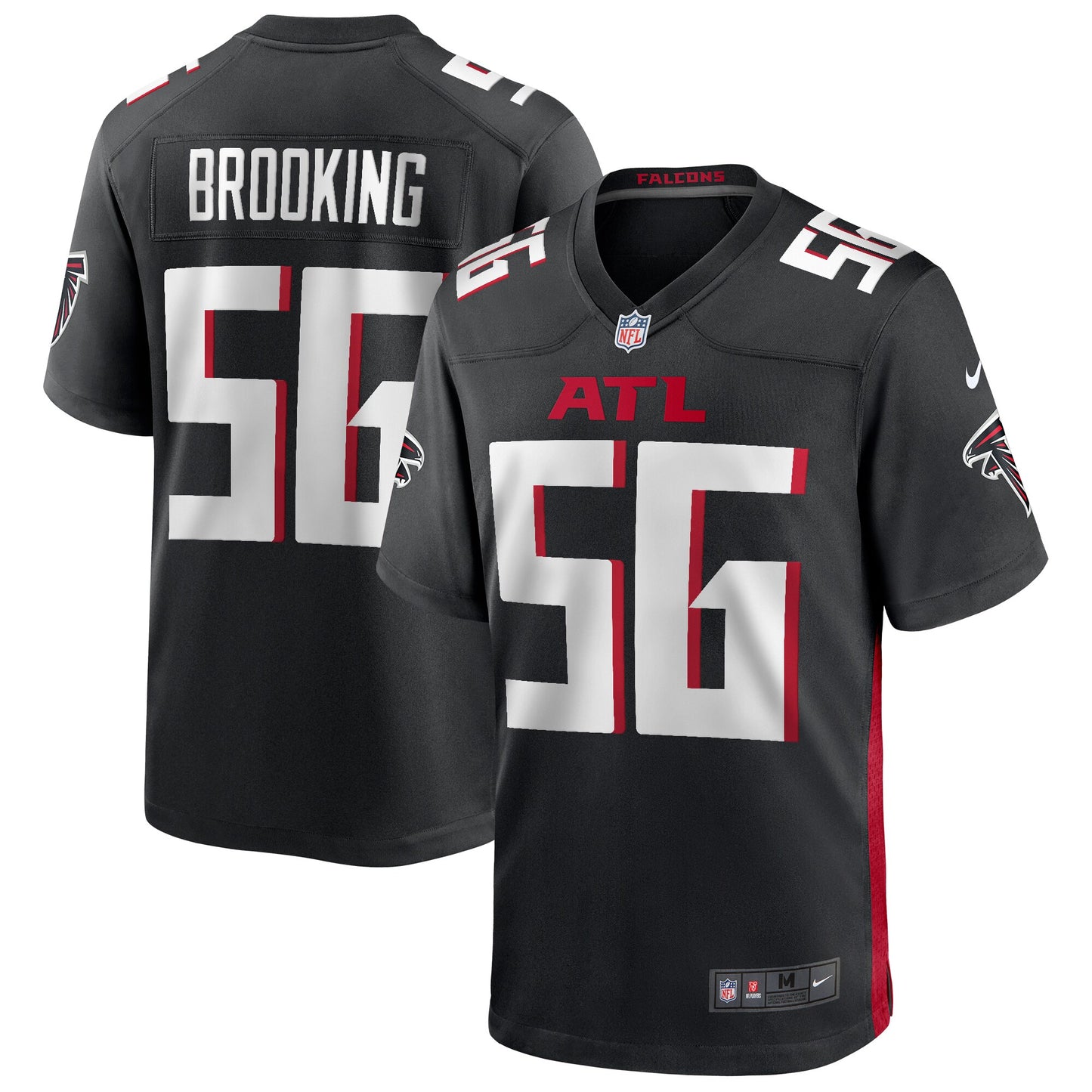 Keith Brooking Atlanta Falcons Nike Game Retired Player Jersey - Black